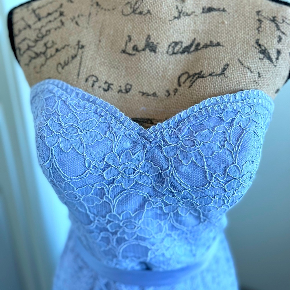 Beautiful Lavender, Mari Lee by Madeline Gardner Gown, Size 14 Strapless - Picture 2 of 11